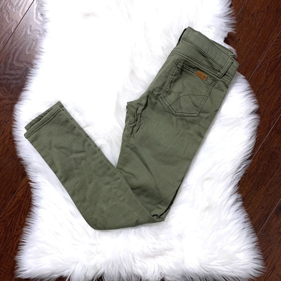 Joe's Girls Olive Green Stretchy Jeans - Picture 1 of 7